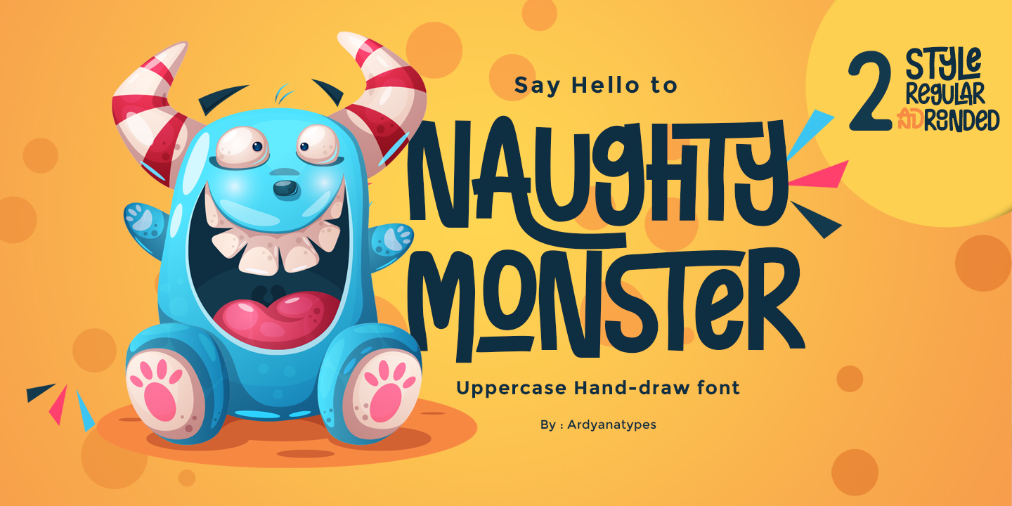 Font Naughty Monster